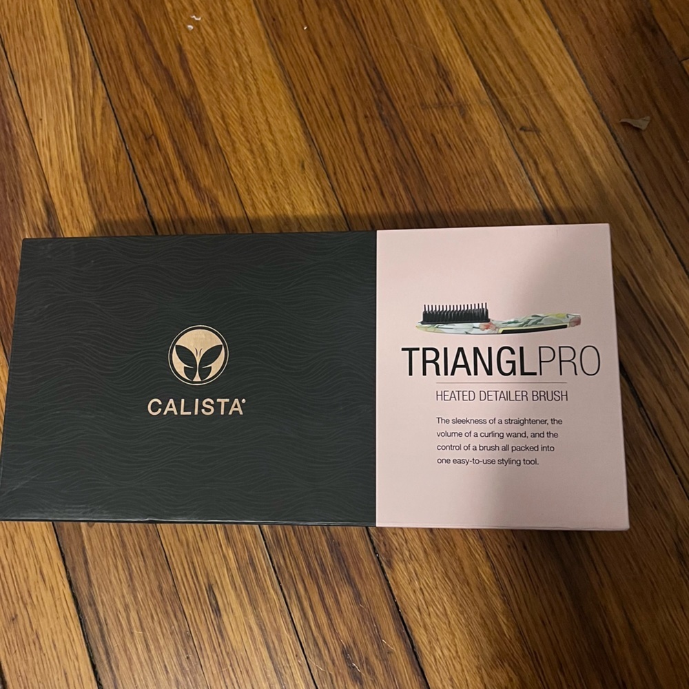 CALISTA Triangl Pro Heated Detailer Brush Daffodil Floral in Color - Picture 2 of 6